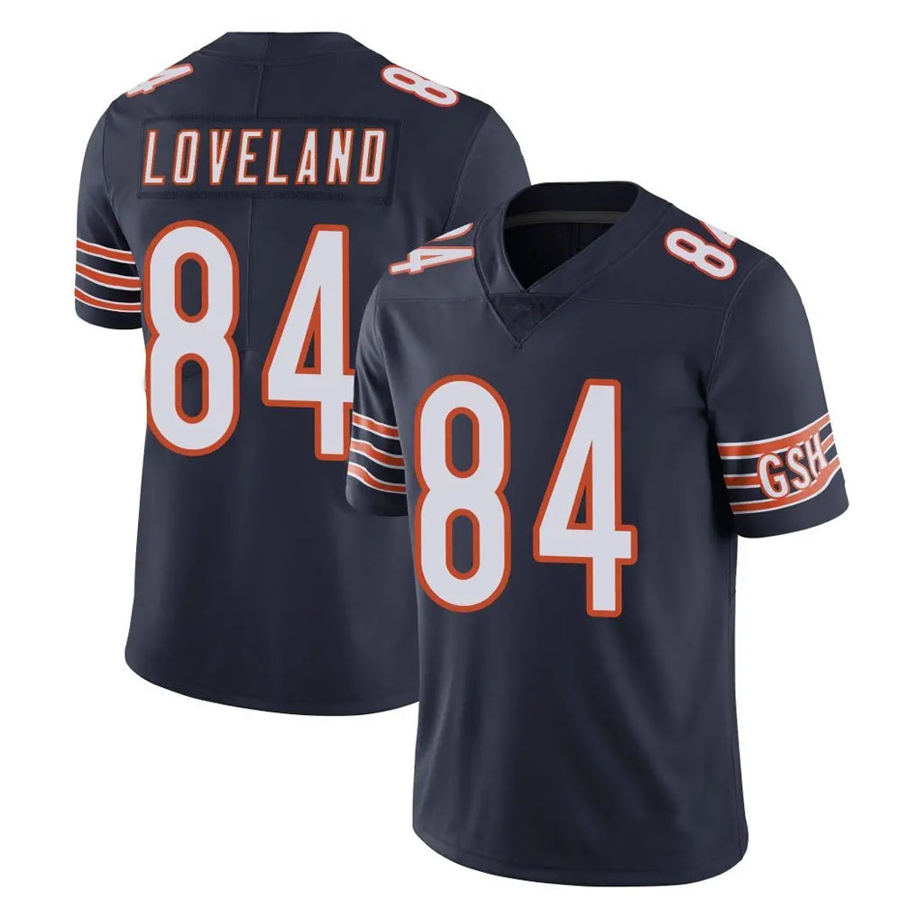 Choea C.Bears #84 Colston Loveland Player Navy Vapor Untouchable Limited Home Game Stitched Jerseys
