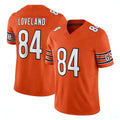Choea C.Bears #84 Colston Loveland Player Orange Vapor F.U.S.E. Limited Home Game Stitched Jerseys