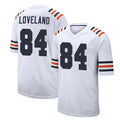 Choea C.Bears #84 Colston Loveland Player White Classic Home Game Stitched Jerseys