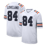 Choea C.Bears #84 Colston Loveland Player White Classic Home Game Stitched Jerseys