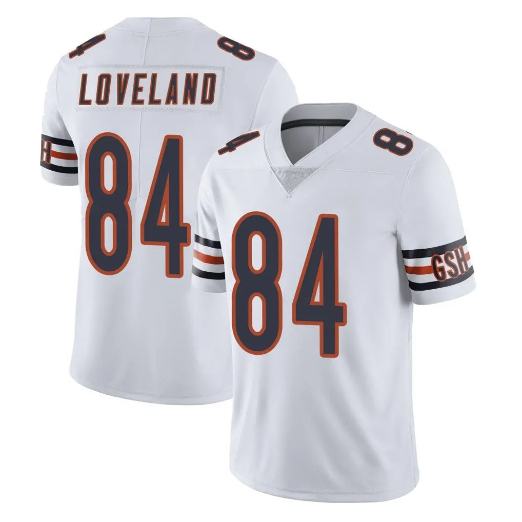 Choea C.Bears #84 Colston Loveland Player White Vapor Untouchable Limited Home Game Stitched Jerseys