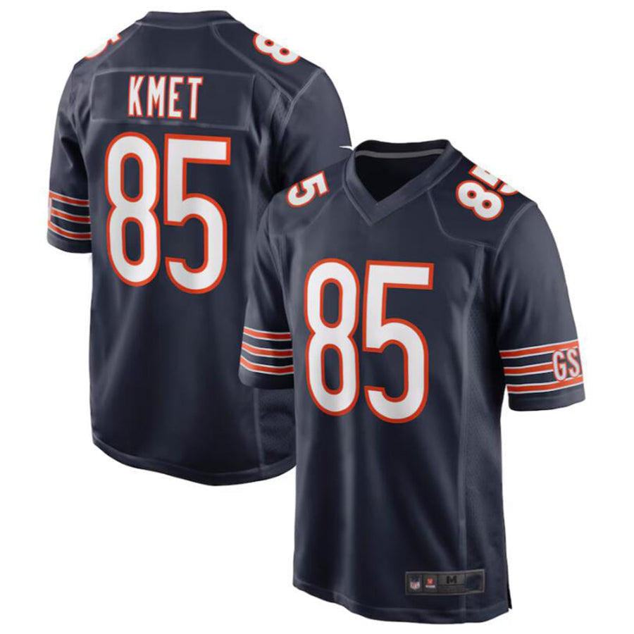 Choea C.Bears #85 Cole Kmet Navy Player Game Jersey American Stitched Jerseys