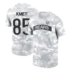 Choea C.Bears #85 Cole Kmet Player Arctic Camo Salute to Service Performance T-Shirt Limited Stitched Jerseys