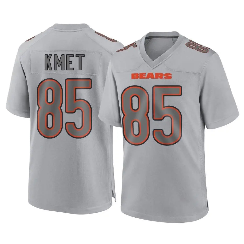 Choea C.Bears #85 Cole Kmet Player Gray Atmosphere Fashion Game Stitched Jerseys