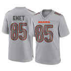 Choea C.Bears #85 Cole Kmet Player Gray Atmosphere Fashion Game Stitched Jerseys