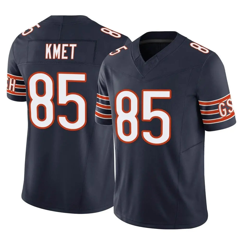 Choea C.Bears #85 Cole Kmet Player Navy Vapor F.U.S.E. Limited Home Game Stitched Jerseys