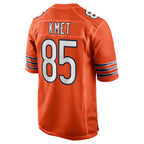 Choea C.Bears #85 Cole Kmet Player Orange Home Game Stitched Jerseys