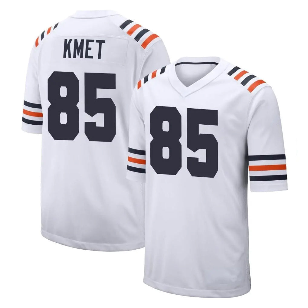 Choea C.Bears #85 Cole Kmet Player White Classic Home Game Stitched Jerseys