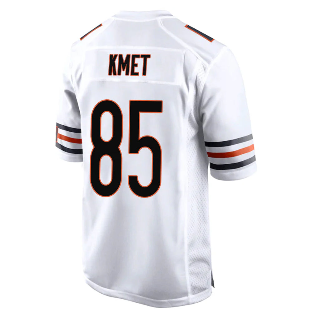 Choea C.Bears #85 Cole Kmet Player White Home Game Stitched Jerseys