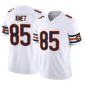 Choea C.Bears #85 Cole Kmet Player White Vapor F.U.S.E. Limited Home Game Stitched Jerseys