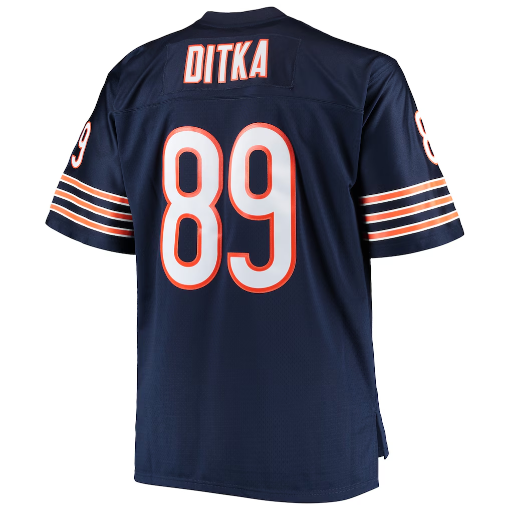 Choea C.Bears #89 Mike Ditka Mitchell & Ness Navy Big & Tall 1966 Retired Player Replica Jersey