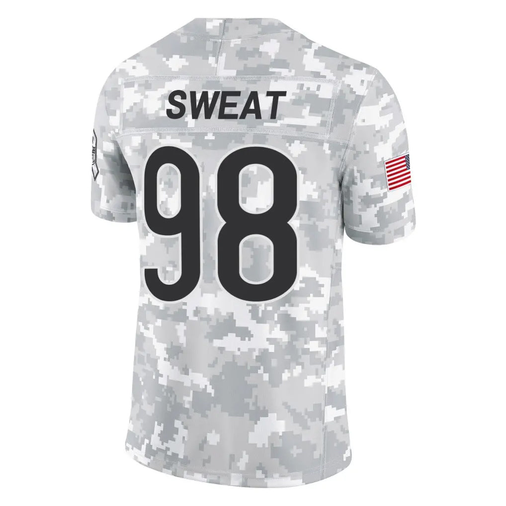 Choea C.Bears #98 Montez Sweat Player Arctic Camo Salute to Service Limited Stitched Jerseys