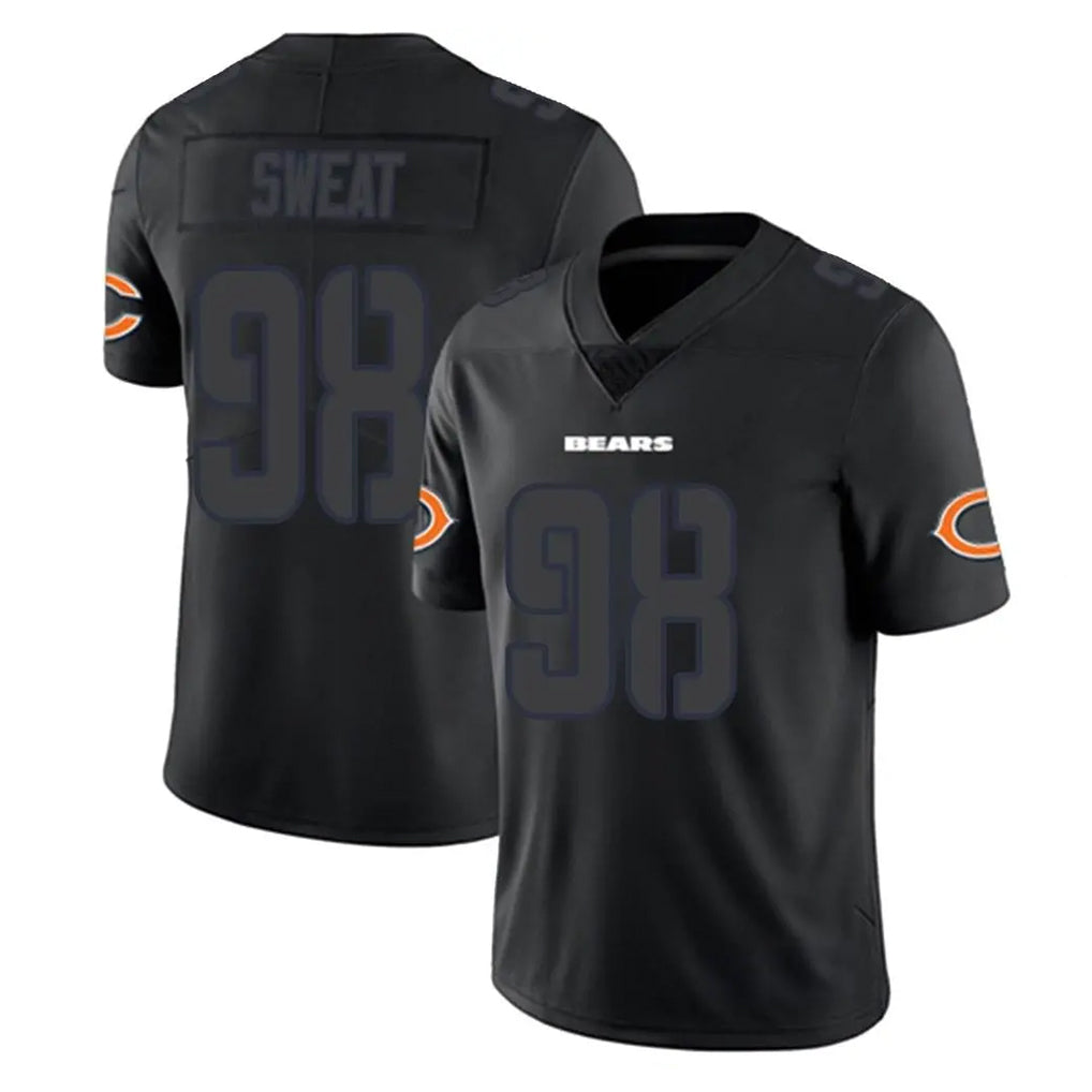 Choea C.Bears #98 Montez Sweat Player Black Impact Limited Game Stitched Jerseys