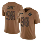 Choea C.Bears #98 Montez Sweat Player Brown Salute to Service Limited Stitched Jerseys
