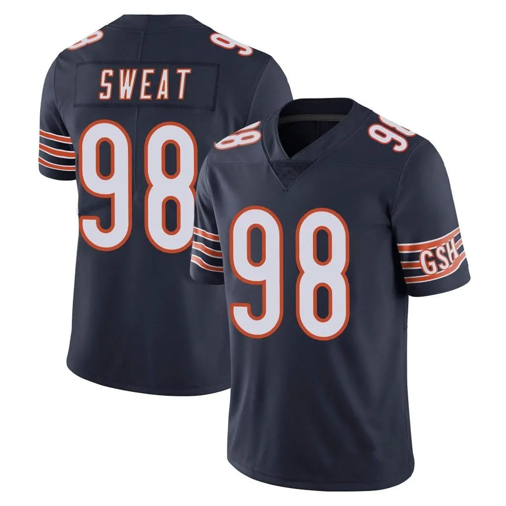 Choea C.Bears #98 Montez Sweat Player Navy Vapor Untouchable Limited Home Game Stitched Jerseys