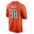 Choea C.Bears #98 Montez Sweat Player Orange Home Game Stitched Jerseys