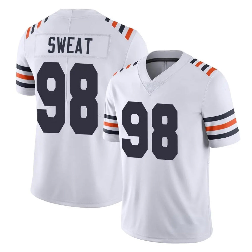 Choea C.Bears #98 Montez Sweat Player White Classic Vapor Limited Home Game Stitched Jerseys