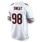 Choea C.Bears #98 Montez Sweat Player White Home Game Stitched Jerseys