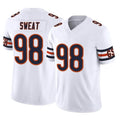Choea C.Bears #98 Montez Sweat Player White Vapor F.U.S.E. Limited Home Game Stitched Jerseys