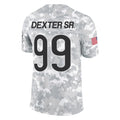 Choea C.Bears #99 Gervon Dexter Sr. Player Arctic Camo Salute to Service Limited Stitched Jerseys