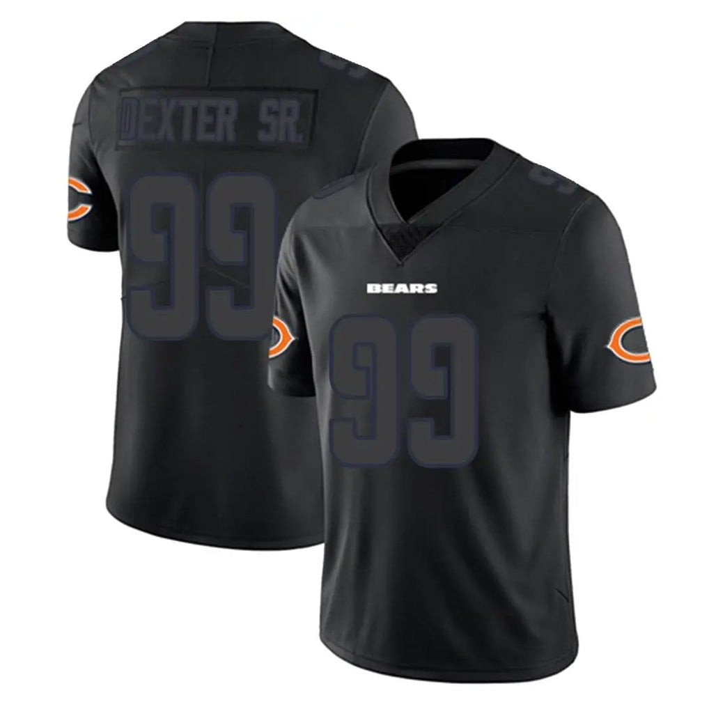 Choea C.Bears #99 Gervon Dexter Sr. Player Black Impact Limited Game Stitched Jerseys