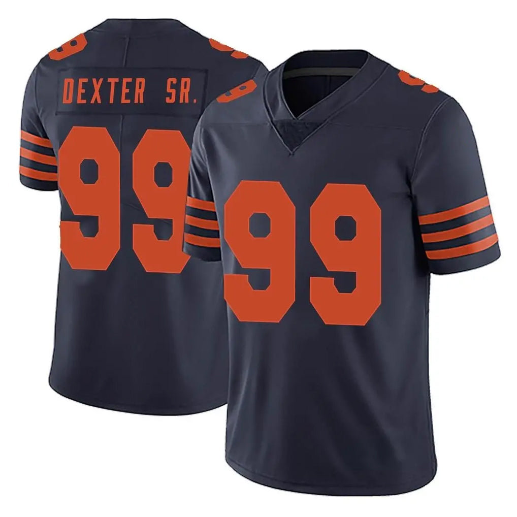Choea C.Bears #99 Gervon Dexter Sr. Player Navy Blue Alternate Vapor Untouchable Limited Stitched Jerseys