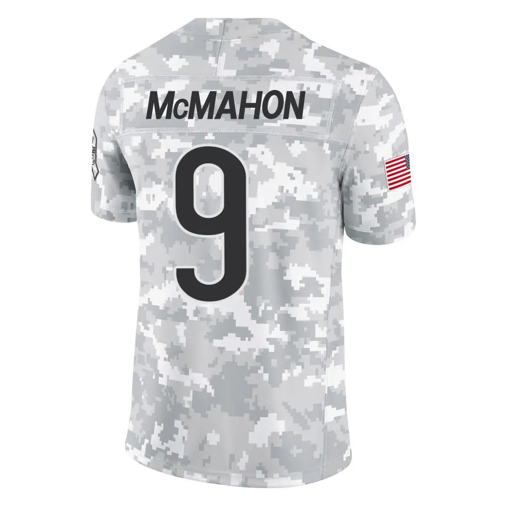 Choea C.Bears #9 Jim McMahon Player Arctic Camo Salute to Service Limited Stitched Jerseys