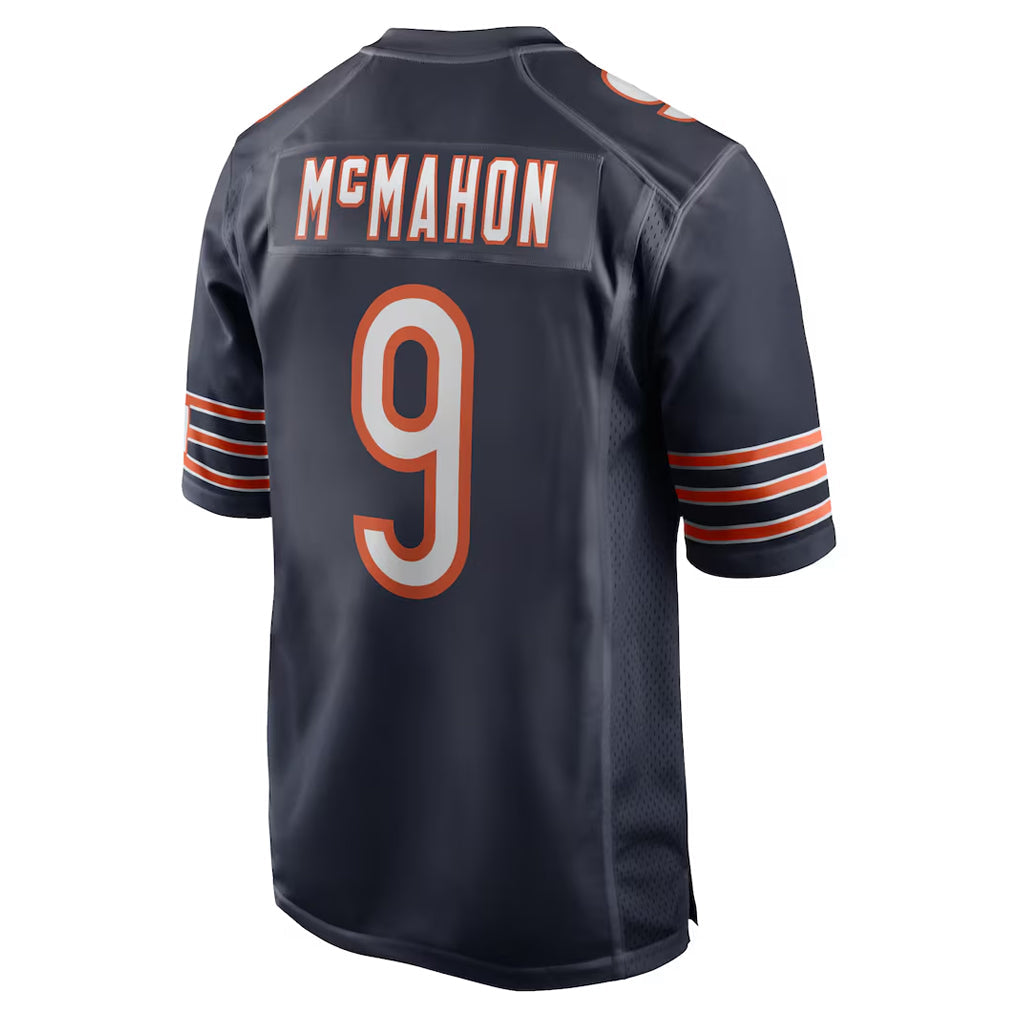 Choea C.Bears #9 Jim McMahon Player Navy Home Game Stitched Jerseys