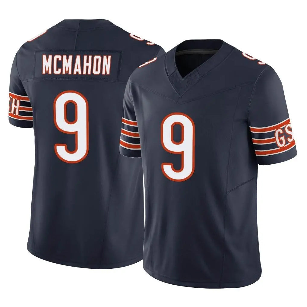 Choea C.Bears #9 Jim McMahon Player Navy Vapor F.U.S.E. Limited Home Game Stitched Jerseys