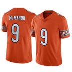 Choea C.Bears #9 Jim McMahon Player Orange Alternate Vapor Limited Home Game Stitched Jerseys