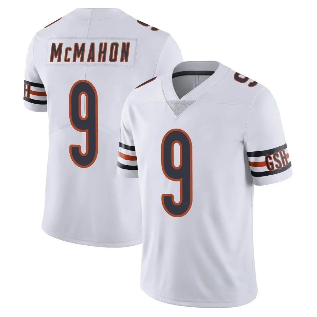 Choea C.Bears #9 Jim McMahon Player White Vapor Untouchable Limited Home Game Stitched Jerseys