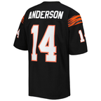 Choea C.Bengals 1981 #14 Ken Anderson Mitchell & Ness Black Authentic Throwback Retired Player Jersey