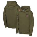 Choea C.Bengals Olive Salute to Service Pullover Hoodies Limited Blank Player Stitched Jerseys