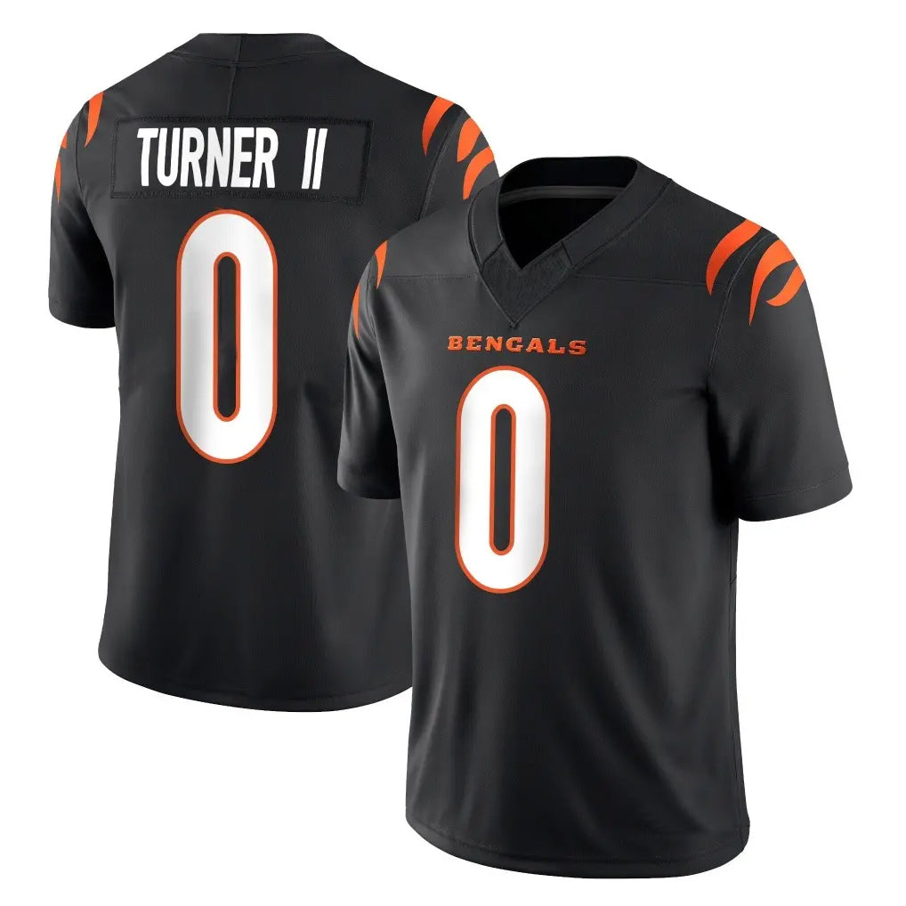 Choea C.Bengals #0 DJ Turner II Player Black Vapor F.U.S.E. Limited Home Game Stitched Jerseys