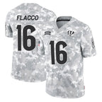Choea C.Bengals #16 Joe Flacco Player Arctic Camo Salute to Service Limited Stitched Jerseys