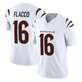 Choea C.Bengals #16 Joe Flacco Player White Vapor F.U.S.E. Limited Home Game Stitched Jerseys