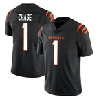 Choea C.Bengals #1 Ja'Marr Chase Player Black Vapor Untouchable Limited Home Game Stitched Jerseys