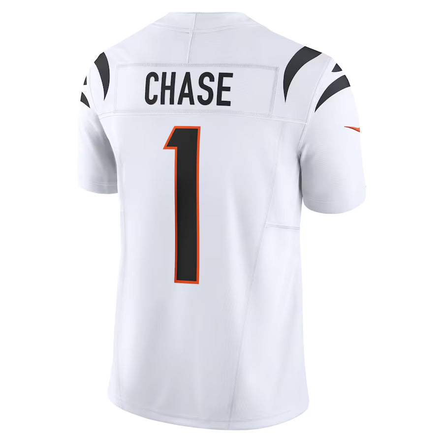 Choea C.Bengals #1 Ja'Marr Chase Player White Vapor F.U.S.E. Limited Stitched Jerseys