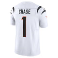 Choea C.Bengals #1 Ja'Marr Chase Player White Vapor F.U.S.E. Limited Stitched Jerseys