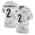 Choea C.Bengals #2 Evan McPherson Player Arctic Camo Salute to Service Limited Stitched Jerseys