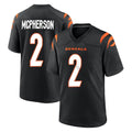 Choea C.Bengals #2 Evan McPherson Player Black Home Game Stitched Jerseys