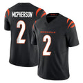 Choea C.Bengals #2 Evan McPherson Player Black Vapor F.U.S.E. Limited Home Game Stitched Jerseys