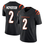 Choea C.Bengals #2 Evan McPherson Player Black Vapor F.U.S.E. Limited Home Game Stitched Jerseys