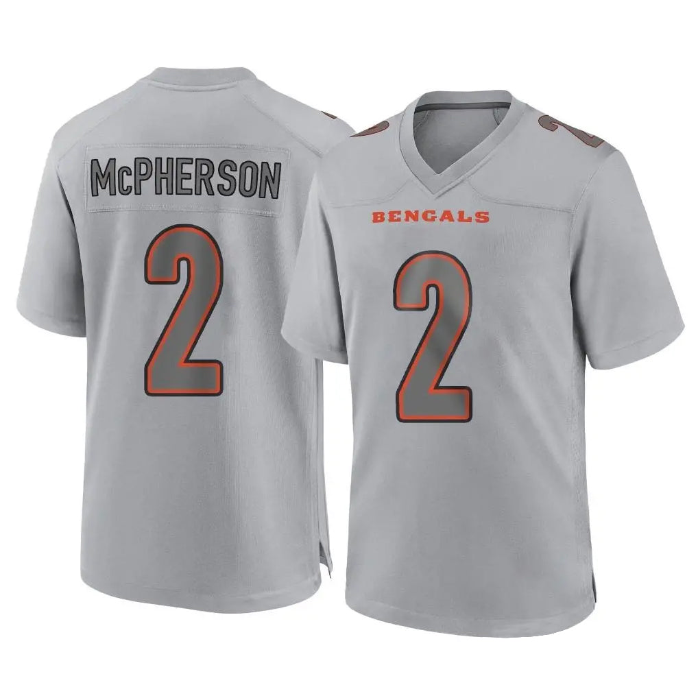 Choea C.Bengals #2 Evan McPherson Player Gray Atmosphere Fashion Game Stitched Jerseys