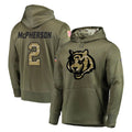 Choea C.Bengals #2 Evan McPherson Player Olive Salute to Service Pullover Hoodies Home Game Stitched Jerseys