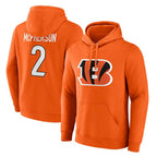 Choea C.Bengals #2 Evan McPherson Player Orange Salute to Service Pullover Hoodie Limited Stitched Jerseys