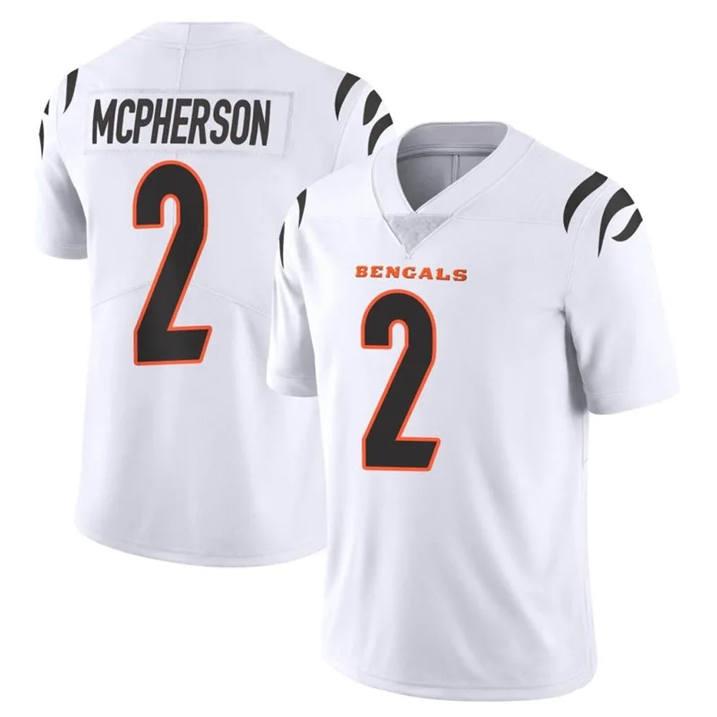Choea C.Bengals #2 Evan McPherson Player White Vapor Untouchable Limited Home Game Stitched Jerseys