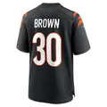 Choea C.Bengals #30 Chase Brown Player Black Home Game  Stitched Jerseys