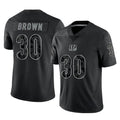 Choea C.Bengals #30 Chase Brown Player Black RFLCTV Limited  Stitched Jerseys