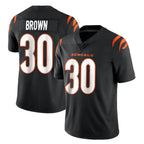 Choea C.Bengals #30 Chase Brown Player Black Vapor Untouchable Limited Home Game Stitched Jerseys